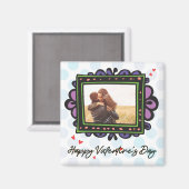 Valentine Foto Template Magnet (Vorderseite/Rückseite)