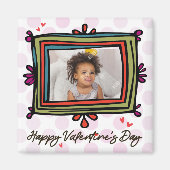 Valentine Foto Template Magnet (Vorne)