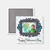 Valentine Foto Template Magnet (Vorderseite/Rückseite)