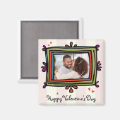 Valentine Foto Template Magnet (Vorderseite/Rückseite)