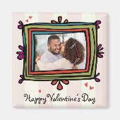 Valentine Foto Template Magnet (Vorne)