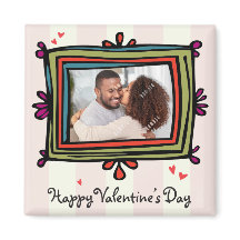 Valentine Foto Template Magnet