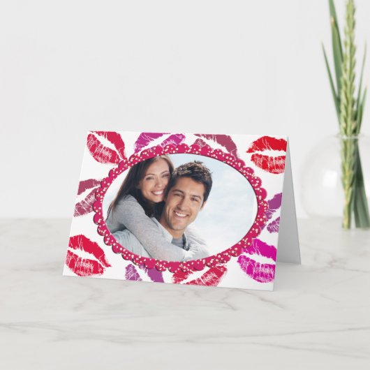 Valentine Fotokarte Feiertagskarte (Vorderseite)