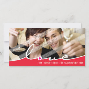 VALENTINE FOTOKARTE: Liebe divide 5L Feiertagskarte