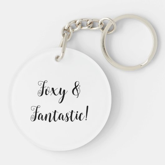 Valentine Fox Card Schlüsselanhänger (Rückseite)