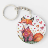 Valentine Fox Card Schlüsselanhänger (Vorderseite)