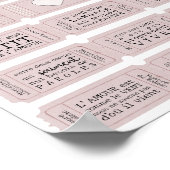 Valentine Französisch Liebe Zitat Printkarten Poster (Ecke)