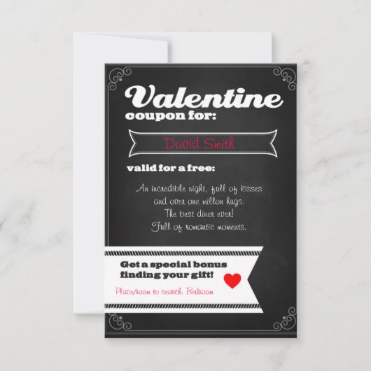 Valentine free coupon einladung (Vorderseite)