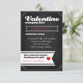 Valentine free coupon einladung (Stehend Vorderseite)