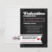 Valentine free coupon einladung (Vorne/Hinten)