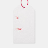 Valentine French Bulldogs Geschenkanhänger (Rückseite)