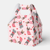 Valentine French Bulldogs Geschenkschachtel (Rückseite)