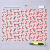 Valentine French Bulldogs Seidenpapier (Handwerk)