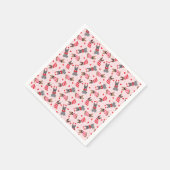 Valentine French Bulldogs Serviette (Ecke)