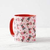 Valentine French Bulldogs Tasse (Vorderseite Links)