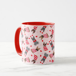 Valentine French Bulldogs Tasse