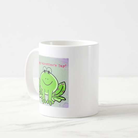 Valentine Frog Kaffeetasse (Vorderseite Links)