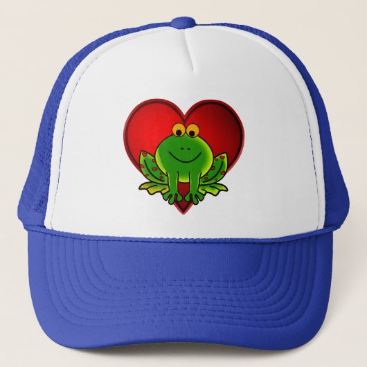 Valentine Frog Truckerkappe (Vorderseite)