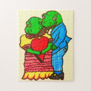 VALENTINE FROGGY STILE LIEBE PUZZLE