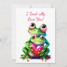 Valentine Frogs Fun Holiday Herz I Liebe Sie