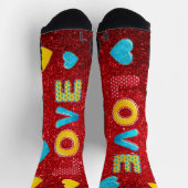 Valentine Fun 3D Mix und Match 2 Socken (Oben)