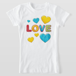 Valentine Fun 3D Mix und Match KIDS T-Shirt