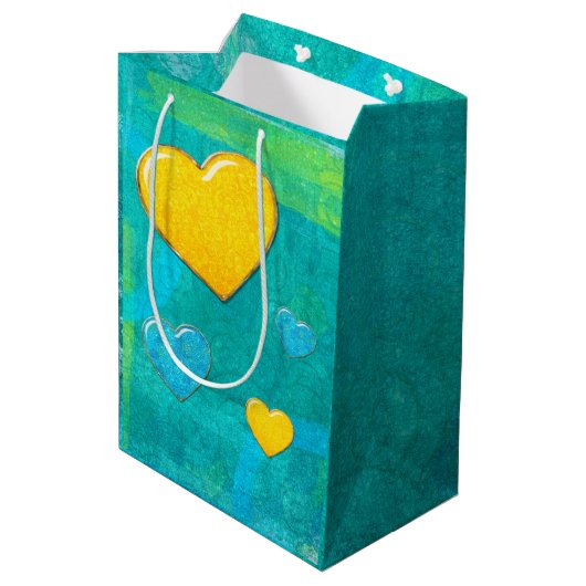 Valentine Fun 3D Mix und Match Mittlere Geschenktüte (Rückseite Schrägansicht)