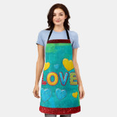 Valentine Fun 3D Mix und Match Schürze (Getragen)