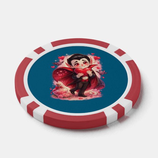 Valentine Funny Dracula Pokerchips (Einzeln)