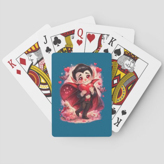Valentine Funny Dracula Spielkarten (Rückseite)