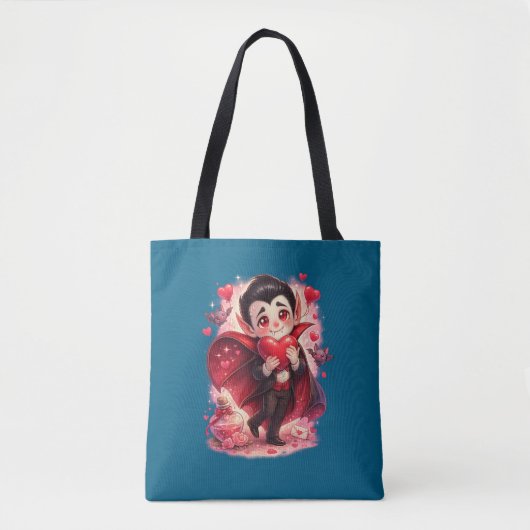 Valentine Funny Dracula tote bag - two-sided Tasche (Vorderseite)