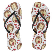 Valentine funny hedgehog badesandalen (Fußbett)