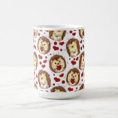Valentine funny hedgehog kaffeetasse (Mittel)