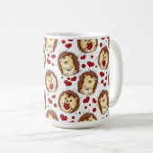 Valentine funny hedgehog kaffeetasse (VorderseiteRechts)