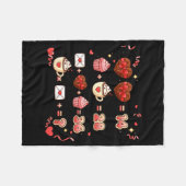 Valentine Funny Math Equation 6 7 Six Seven Meme T Fleecedecke (Vorderseite (Horizontal))