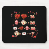 Valentine Funny Math Equation 6 7 Six Seven Meme T Mousepad (Vorne)