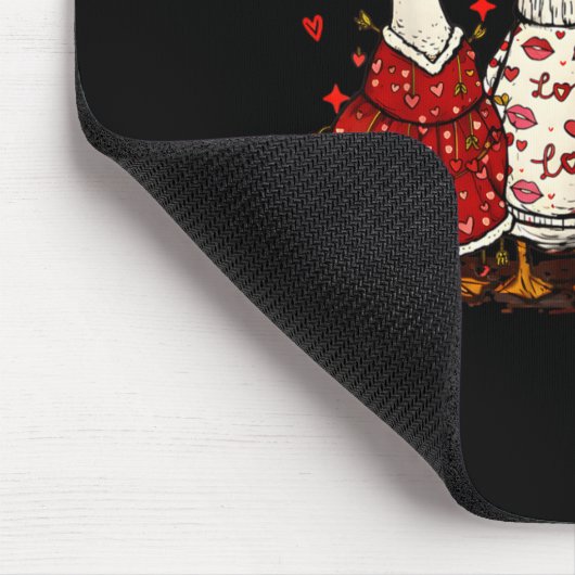 Valentine Funny Math Equation 6 7 Six Seven Meme T Mousepad (Ecke)