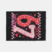 Valentine Funny Six Seven 6 7 Meme Slang Men Women Fleecedecke (Vorderseite (Horizontal))