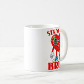Valentine Funny Six Seven Bruh Meme 67 Heart Lover Kaffeetasse (VorderseiteRechts)