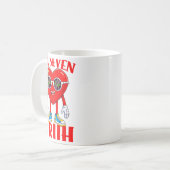 Valentine Funny Six Seven Bruh Meme 67 Heart Lover Kaffeetasse (Vorderseite Links)