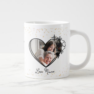 Valentine für das Schwarze Herzklopfen Jumbo-Tasse