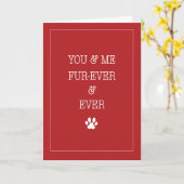 Valentine für die Liebe von Haustieren für immer u Karte (Gelbe Blume)