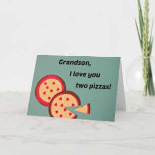 Valentine für Grandson - Pizza-Spaß Feiertagskarte