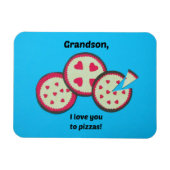Valentine für Grandson - Pizza-Spaß Magnet (Horizontal)