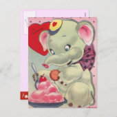 Valentine für Kinder Feiertagspostkarte (Vorne/Hinten)