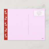 Valentine für Kinder Feiertagspostkarte (Rückseite)