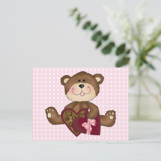 Valentine für Kinder Feiertagspostkarte (Stehend Vorderseite)