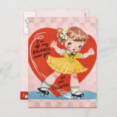 Valentine für Kinder Feiertagspostkarte (Vorne/Hinten)