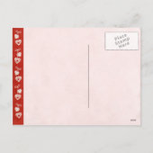 Valentine für Kinder Feiertagspostkarte (Rückseite)