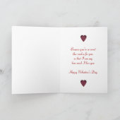 Valentine für meine Ehefrau Feiertagskarte (Innenseite)
